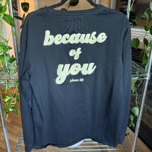 Dutch Bros “Because of You” Long Sleeve Tee – Large